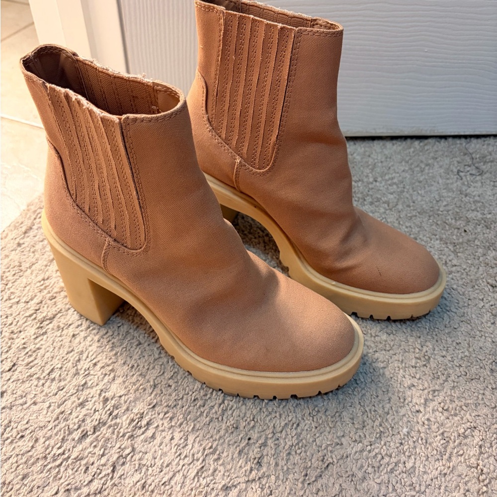 Stylish Tan Ankle Boots - Picture 2 of 5